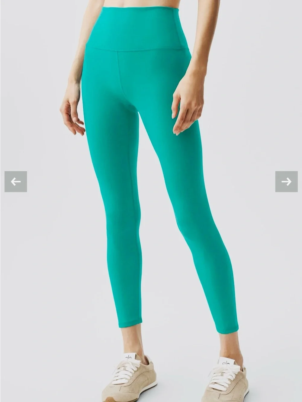 ALO 7/8 HW Airbrush Leggings in Emerald Isle